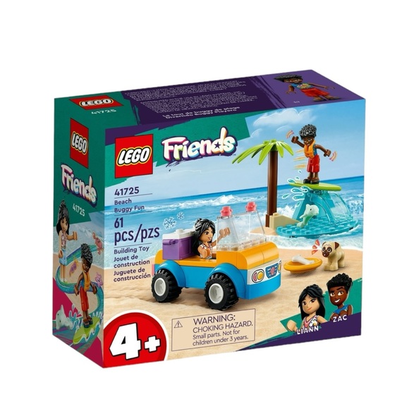 Lego Friends Beach Buggy Fun 41725 Building Toy Set Age 4+ New - Picture 1 of 6